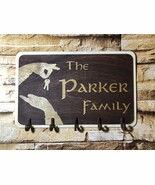 customized key holder for wall. Personalized wall Key holder. Family key... - $1,085.25 MXN