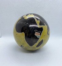 Vintage Marble Ball World Globe Made In Kenya Handmade Stone - £12.63 GBP