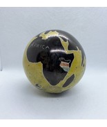 Vintage Marble Ball World Globe Made In Kenya Handmade Stone - $338.51 MXN