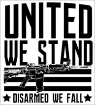 United we stand, DISARMED we fall Bumper Sticker - 6&quot; x 6&quot; 2nd Amendment... - $5.93