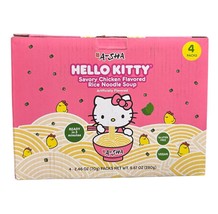 4Pck Hello Kitty Sanrio Chicken Flavored Rice Noodle Soup VEGAN Gluten Free - $24.70