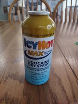 IcyHot Max Lidocaine Dry Spray Missing Cap And Nozzle Open Box - £8.60 GBP