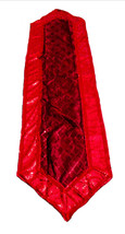 Melrose Deep Garnet Red Table Runner Diamond Pattern 16x70in Sequins - $14.12