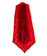 Melrose Deep Garnet Red Table Runner Diamond Pattern 16x70in Sequins - $19.31 CAD