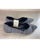 George Size 7 Women&#39;s Grey Cross Check Patterned Slip On Loafers New - £7.89 GBP