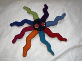 Barbara Samsoni Octopus Rainbow Handmade Handwoven Cotton Plush Toy Decor - £15.65 GBP