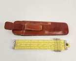 Pickett N600-ES Log Log Speed Slide Rule w/ Leather Pouch Belt Clip 6&quot; U... - $120.93