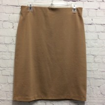 Philosophy Republic Clothing Womens Straight Skirt Brown Stretch Knit Ca... - $12.86