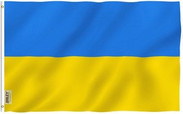 Anley Fly Breeze 3x5 Foot Ukraine Flag Ukrainian National Flags Polyester 3X5 Ft - £9.50 GBP
