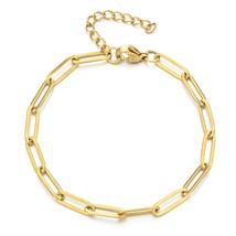 ZMZY Boho Stainless Steel Chain Bracelets For Man Women Gold Color Jewelry DIY O - £10.52 GBP
