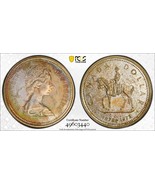 Golden Toned 1973 SP 65 Canada RC Mounted Police Silver Dollar PCGS Grad... - $91.35 CAD