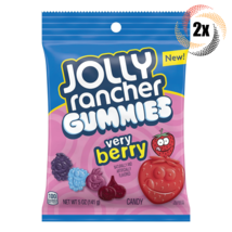 2x Bags Jolly Rancher Gummies Very Berry Assorted Flavor Soft Candy | 5oz | - £10.45 GBP