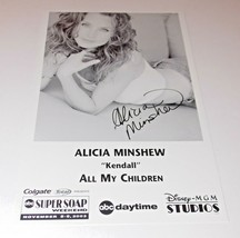 Alicia Minshew Autograph Reprint Photo 9x6 All My Children 2003 Tainted ... - £8.08 GBP