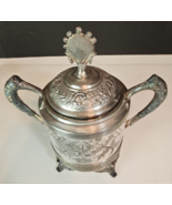 Rare Vintage EW.  c 1885  quadruple plated  Sugar Bowl  7 3/4 “ Tall  - £46.90 GBP