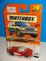 Matchbox 1999 Classics Series #75 &#39;57 Corvette Hardtop Red &amp; White - $5.94