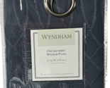 Wyndham One Grommet Window Panel 52x84in Fits 1.5in Rod Navy RN 18474 - £26.45 GBP