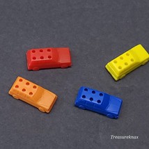 2000's Game of Life  Replacement Parts 4 Cars Red, Blue, Orange & Yellow - £2.35 GBP