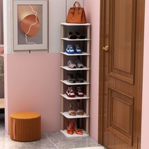 Lucknock 8 Tier Vertical Shoe Rack, Narrow Shoe Organizer, Elegant Woode... - £37.53 GBP