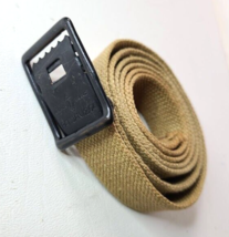 WWI US Army Field Trouser Belt &amp; Buckle Khaki Web 1904 Patent Anchor Bra... - $25.69