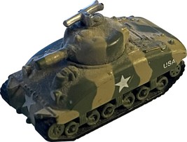 Micro Machines Military Ground Vehicle M4A3 Sherman Mini Tank 1987 Galoob - £15.94 GBP