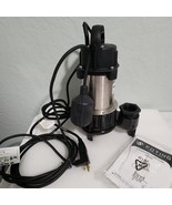 1HP Submersible Sewage Effluent Pump 5600GPH, Stainless Steel &amp; Cast Iro... - $129.95