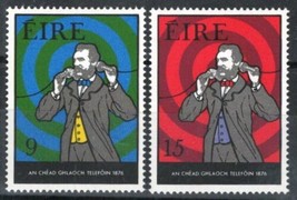 ZAYIX Ireland 387-388 MNH Alexander Graham Bell Telephone 101822S44 - £1.17 GBP