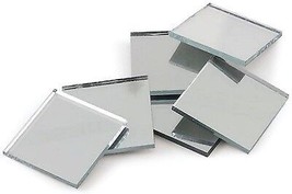 Mirror Tile Squares 1/2&quot; x 1/2&quot; inch Square Shape REAL GLASS MIRRORS disco ball - $19.63