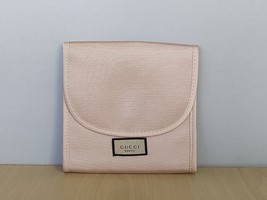 Gucci Nude Blush Pink Women&#39;s Cosmetic Pouch / Bag WORLDWIDE SHIPPING T ... - $22.28
