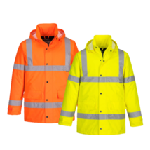 Portwest Hi-Vis Traffic Jacket 2 Tone Reflective Tape Work Safety S460 - $69.95