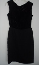 Vintage Little Black Cocktail Velvet dress Medium - $40.00