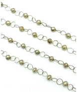 Set of Two Vintage Aluminum Ball Link Chain Layering Necklaces 60&quot; - $24.44 CAD