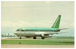 Southwest Airlines Green Boeing 737 200 on Lease from Aer Lingus Postcard - £12.36 GBP