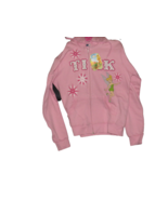 Disney Tink Tinkerbell Fleece Jacket Women&#39;s Small Hoodie Embroidered Pi... - $18.70