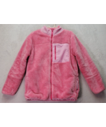 Tommy Bahama Jacket Girls Size 16 Pink Faux Fur Polyester Long Sleeve Fu... - $27.67