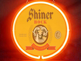 Shiner Bock Beer Hub Bar Display Advertising Neon Sign - £62.68 GBP