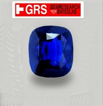 Fine 6.15 Grs Certified Natural Roayl Blue Sapphire From Sri Lanka - See Video. - £15,683.39 GBP