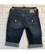 True religion Blue Sophie cuffed shorts size 24 - $41.38
