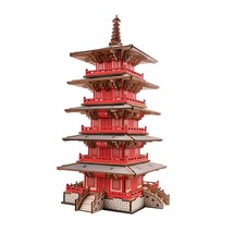 3D Wooden Puzzle,Hanshan Temple Buildings Model,World Famous Architecture Blo... - £51.12 GBP