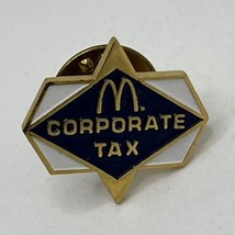 McDonald’s Corporate Tax Employee Crew Restaurant Enamel Lapel Hat Pin - £4.70 GBP