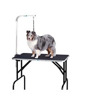 Folding Grooming Table with Arm &amp; Loop Strong Groomers Tabletop for Pet &amp; Dogs(S - $189.90