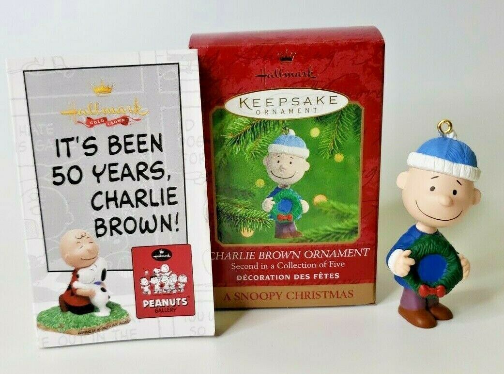 Primary image for 2000 Hallmark Keepsake Charlie Brown Ornament Snoopy Christmas Peanuts U53/4191