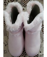 Calistoga ~ Pink ~ Vegan Suede ~ Faux Fur ~ Mid Calf ~ Youth Girl&#39;s Size... - $49.11 CAD