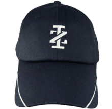 Izod Baseball Hat Cap Adjustable IZ Logo Black Embroidered - £27.35 GBP
