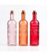 Vintage Vase Decorative Glass Vases, Embossed Colored Glass Bottles, Lar... - $813.14 MXN
