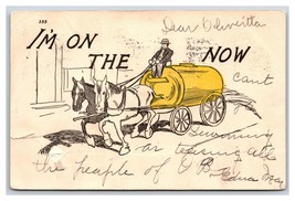 Comic Prohibition I&#39;m On the Water Wagon Now UDB Postcard S3 - £3.91 GBP