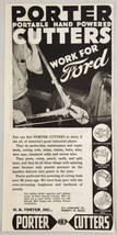 1945 Print Ad Porter Cutters Portable Hand Powered Used by Ford Everett,MA - £12.47 GBP