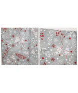 Vinyl Flannel Back Tablecloth, 52&quot;x70&quot; Oblong, CHRISTMAS TREE ON GREY - $43.45 CAD