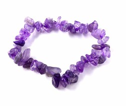 Natural Gemstone Stretch Bracelet Amethyst - $184.99 MXN