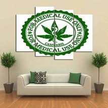 Multi Panel Print Cannabis Relief Canvas 5 Piece Wall Art Weed Marijuana Pot - £21.98 GBP+