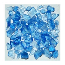 Recycled Chunky Glass, Light Blue - Size 1 - 0.13-0.25 in. - 1 lbs - $375.57 MXN